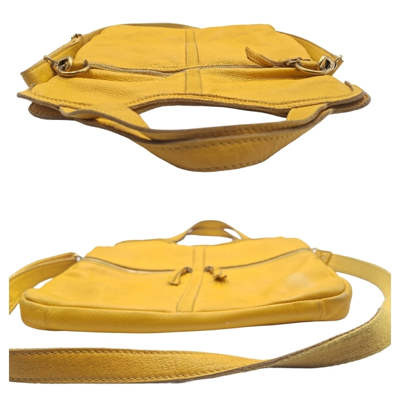 Vintage Y2K Fossil Leather Convertible Erin Foldover Crossbody Bag - Picture 8 of 11